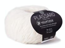 Pelote de fil à tricoter - Plassard - Voluptueux - Blanc-cassé 2