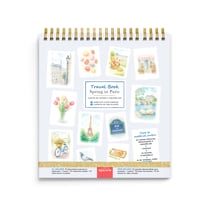 Cartes de voyage à aquareller Travel Book La Petite Epicerie - Spring in Paris