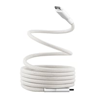 Câble USB-C/USB-C à gaine aimantée - T'nB - 1.5m - blanc