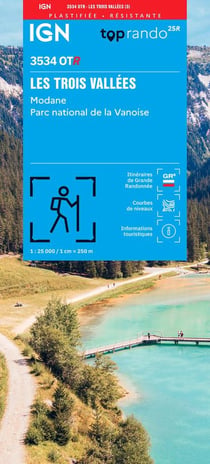 3534OTR : Les Trois Vallées - Modane, Parc national de la Vanoise (3e édition)