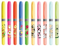 Surligneurs Highligther Grip décors Kawai  - Bic -  fluo et pastel - Produit vendu à l'unité - Modèle aléatoire