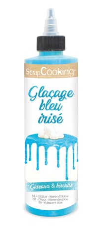 Glaçage ScrapCooking® - Bleu irisé - 140 g