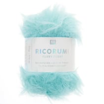 Pelote de fil Rico Design - Ricorumi Furry Furry - Turquoise 005