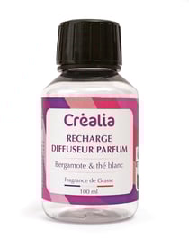 Recharge pour diffuseur de parfum Créalia - Bergamote et thé blanc - 100 ml