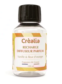 Recharge pour diffuseur de parfum Créalia - Vanille et fleur d'oranger - 100 ml