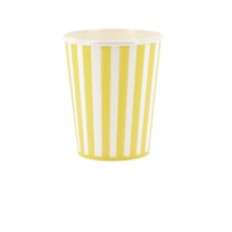 Lot de 6 gobelets Artyfêtes - Mix&Match - Jaune et blanc - 255 ml