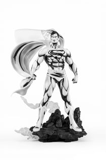 Statuette Man of Steel PX SDCC 2024 - Superman Black & White Version - PVC - 1/8 36 cm