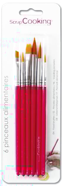 Lot de 6 pinceaux alimentaires ScrapCooking®