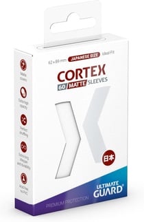 Lot de 60 pochettes de protection pour cartes Ultimate Guard - Cortex Sleeves - Format japonais - Blanc mat