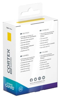 100 pochettes Cortex Sleeves taille standard - Yellow - Ultimate Guard