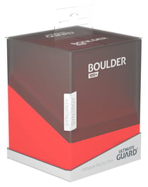Boîte pour cartes Boulder Ultimate Guard - Noir/rouge