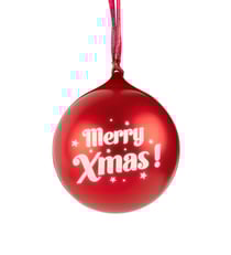 Enceinte Bluetooth BigBen - Boule de Noël - Rouge