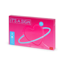Lampe LED à Effet Néon Legami - Planet Heart - It’s a Sign