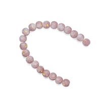 Perles rondes rose et blanches - Créalia