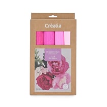 Set papiers crépon x4 - 25 x 250 cm- Créalia