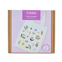 Coffret broderie sur Tote bag - Créalia