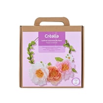 Coffret couronne de fleur en papier crépon - Créalia