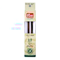 2 Pointes d'aiguilles à tricoter - Natural - Longues - 11,6cm x 4,0mm