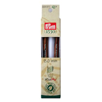 Lot de 2 pointes d'aiguille à tricoter KnitPro Prym - Natural - 8 mm