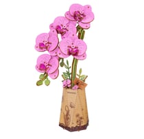 Puzzle 3D 132 pièces - Orchidée Papillon Violette - Rowood