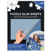 Lot de 12 feuilles adhésives pour puzzle - Jig & puz - pour puzzle 2000 pièces