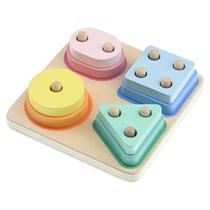 Jeu d'encastrement en bois formes et couleurs