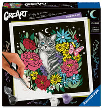 Peinture au numéro Ravensburger - CreArt - Cat Pixie - 20 x 20 cm