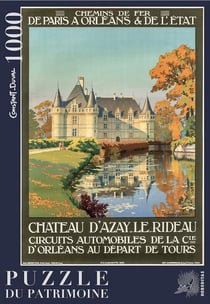 Puzzle 1000 pièces - Château d’Azay-le-Rideau par Constant-Duval