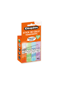 Lot de 4 colles Cleosticks Cléopâtre - Bâton - Modèle aléatoire - Vendu à l'unité