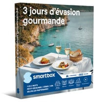 Coffret cadeau Smartbox - 3 jours d'évasion gourmande - 2 personnes