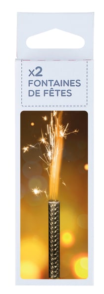 Lot de 2 fontaines lumineuss Kim'Play - Doré