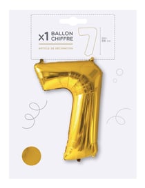 Ballon chiffre 7 Kim'Play - Doré