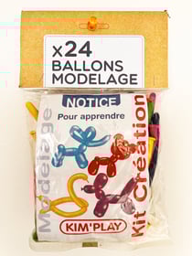 Lot de 24 ballons modelage Kim'Play