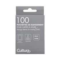 100 Pochettes de rangement souples pour cartes à jouer (Sleeves TCG) - Cultura