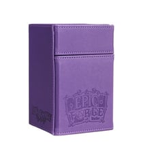 Double Deck Box Epic Forge 100 cartes et rangement pour dés Violet