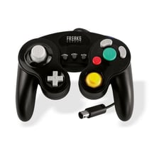 Manette Wii/GC avec fonction Turbo et Slow Freaks and Geeks - Noir