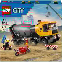 Lego® city - la bétonnière - jouet de chantier pour enfants - 60478