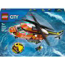 Lego® city - l’hélicoptère des garde-côtes - set de construction - 60503