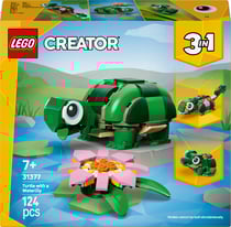 LEGO® Creator 3-en-1 - La Tortue et la Fleur de Nénuphar - 31377