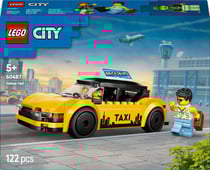 Lego® city - le taxi jaune - modèle réduit de voiture avec 2 minifigurines - 60487 - LEGO® City