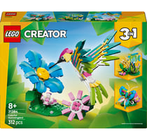 LEGO® Creator 3-en-1 - Animaux Sauvages : le Colibri Coloré - Décoration 31384