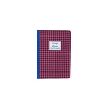 Carnet Mr Wonderful - Rouge - A5 14,8 x 21 cm - Pied de poule - 160 pages lignées