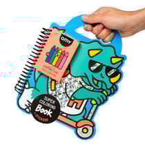 Livre de coloriage et stickers Omy - Dino