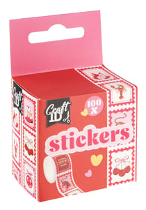 Lot de 100 stickers Craft Id - Timbres
