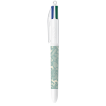 Stylo bille BIC - Exclu Noël - 4 couleurs - Pointe moyenne