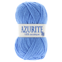 Lot de 10 fils à tricoter 100 % acrylique - Azurite - Tradition - Bleu moyen 0151