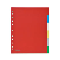 Intercalaires x6 - A4+ - Colorés - Cultura