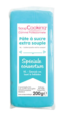 Pâte à sucre ScrapCooking - Bleu - 200 g