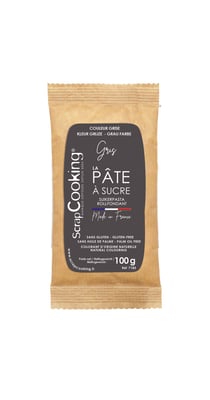 Pâte à sucre ScrapCooking® - Gris - 100 g