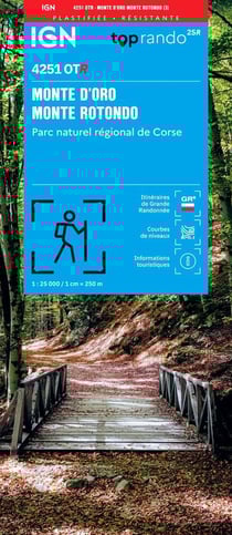 4251OTR : Monte d'Oro, Monte Rotondo - Parc naturel régional de Corse (3e édition)